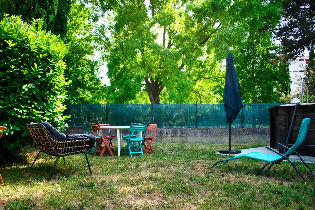 Agreable Maison 3 Chambres Avec Piscine การ์กาซอน ภายนอก รูปภาพ